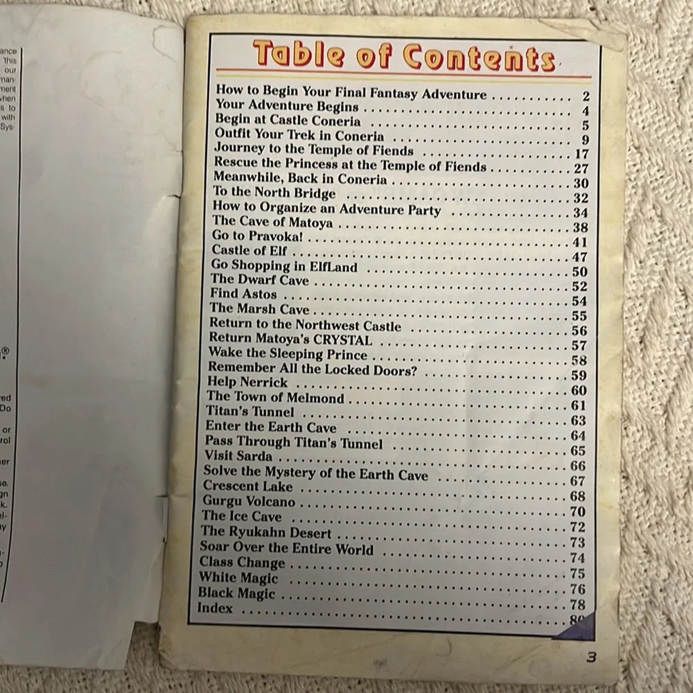 VTG Final fantasy explorers handbook VINTAGE nintendo - Picture 4 of 5